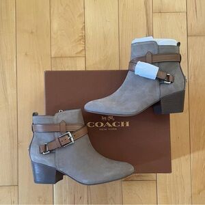 NEW!! Women’s Coach Pauline Ankle Boots Slate Size 5B